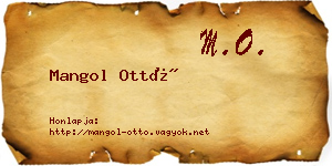 Mangol Ottó névjegykártya