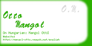 otto mangol business card