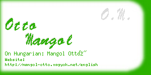 otto mangol business card